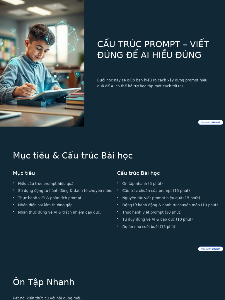 Buoi 2 Cau Truc Prompt | PDF