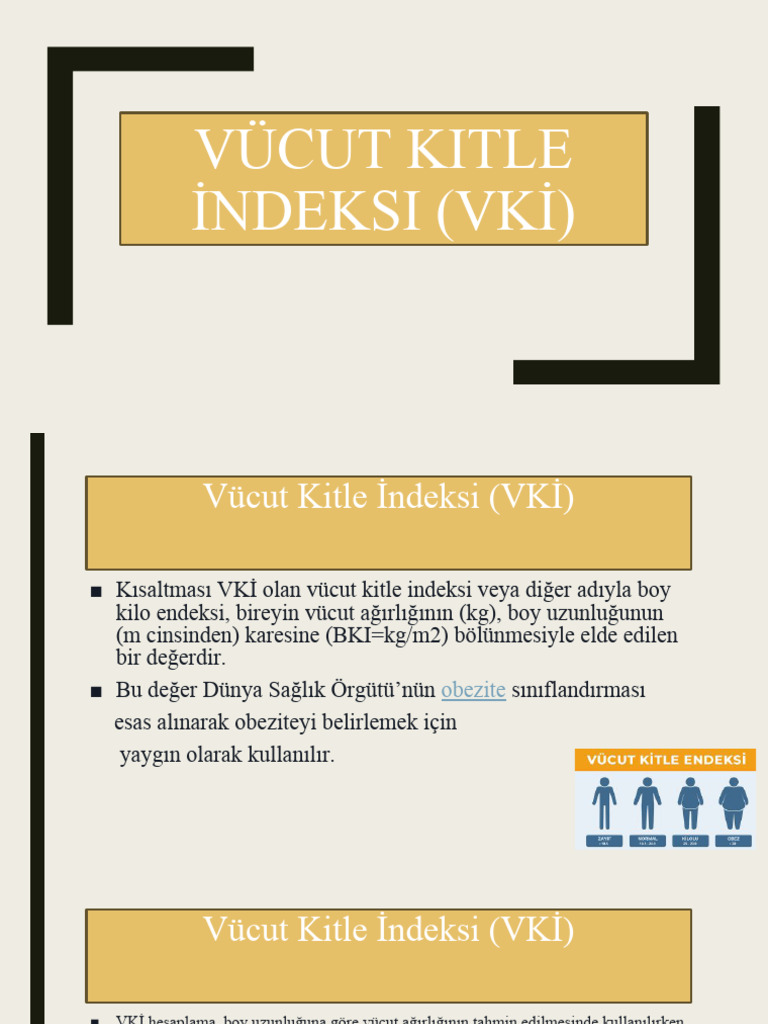 Vücut Kitle İndeksi (VKİ 2 | PDF