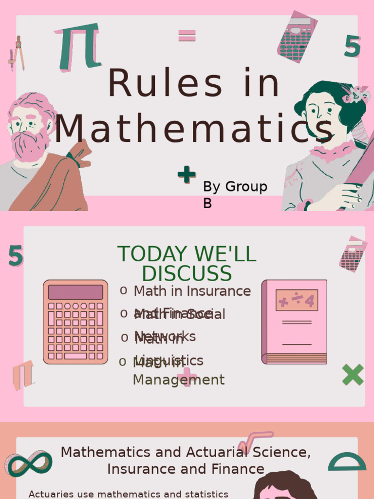 Mathematics in Various Fields | PDF | Mathematics | Actuarial Science