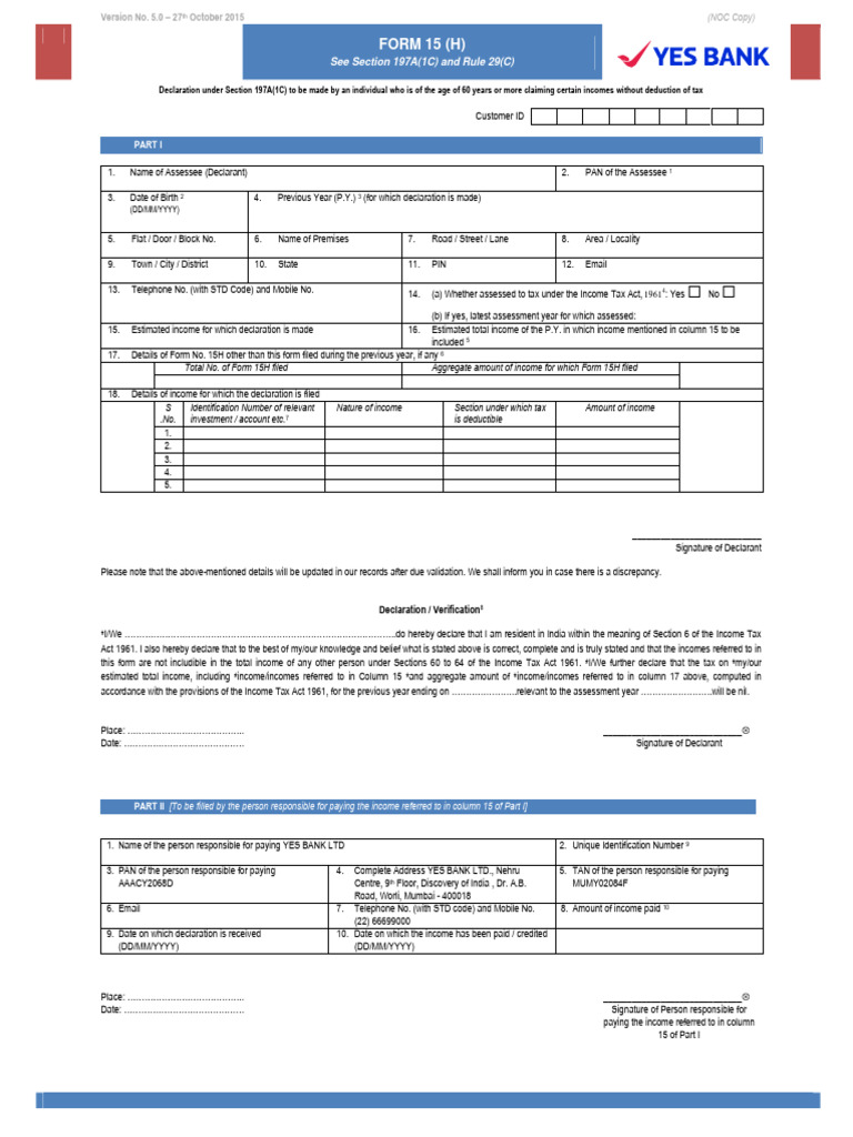 Form 15eng PDF | PDF