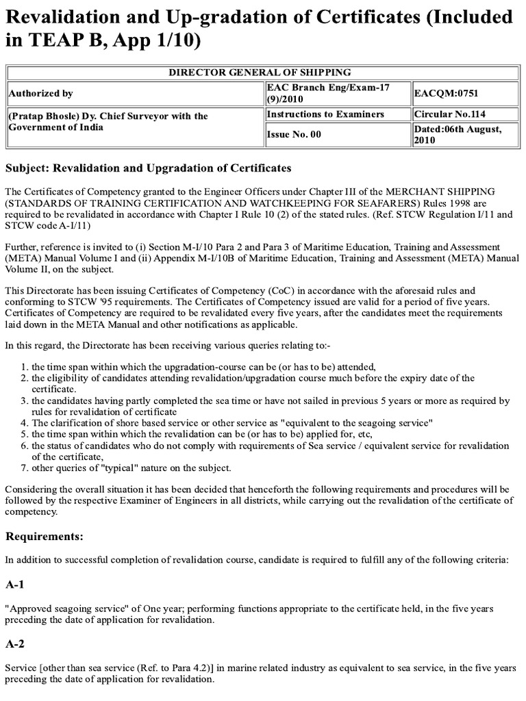 DGS Circulars Orders | PDF