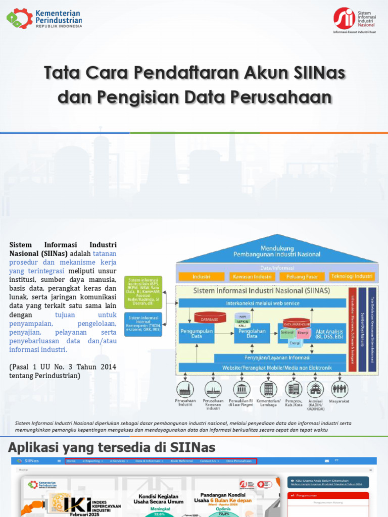 Panduan Pendaftaran Akun SIINas | PDF