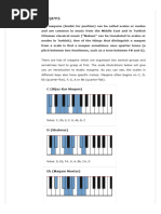 Arabic Scale and Chord Progressions | PDF | Scale (Music) | Chord (Music)