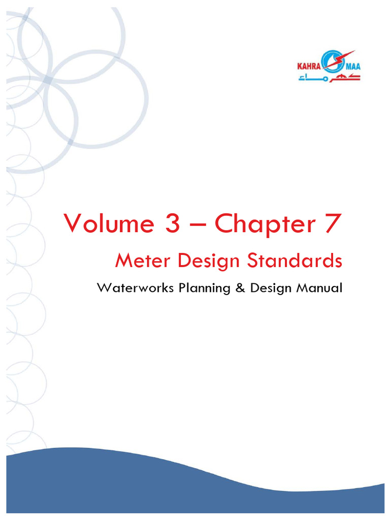 Meter Design Standards for Waterworks | PDF | Flow Measurement ...