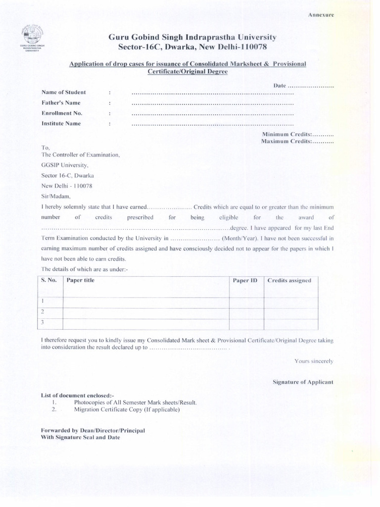 Drop Out Form | PDF