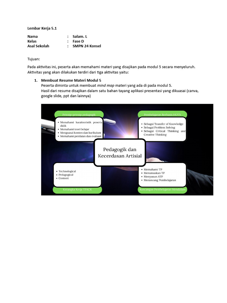 Resume dan Mind Map Modul 5 | PDF
