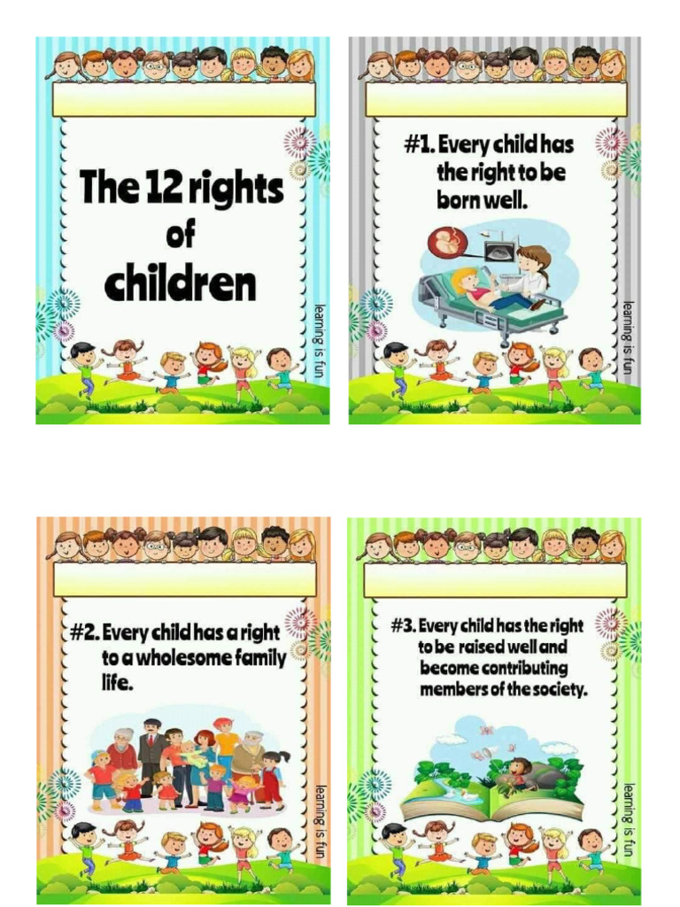 12 Rights of Children | PDF