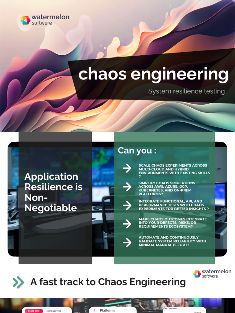 Chaos Engineering with Watermelon Insights | PDF | Reliability ...