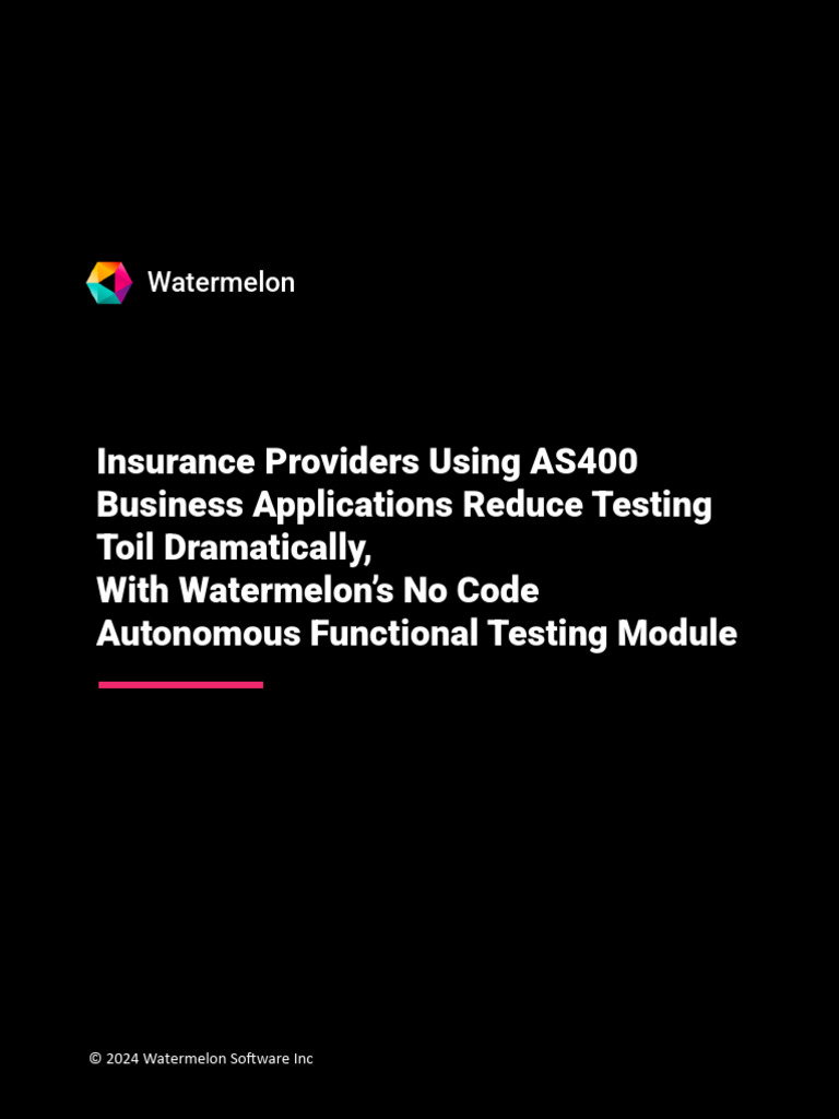 AS400 Automation with Watermelon Tool | PDF | Reliability Engineering ...