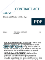 Indian Contract Act 1872: Sanjeev Mishra Invertis-Bareilly Mba-C