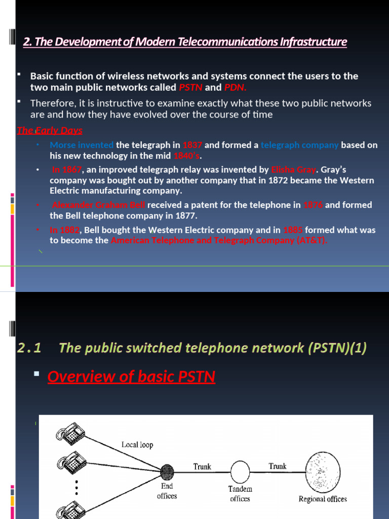 Evolution of PSTN and PDN Networks | PDF | Computer Network | Internet ...