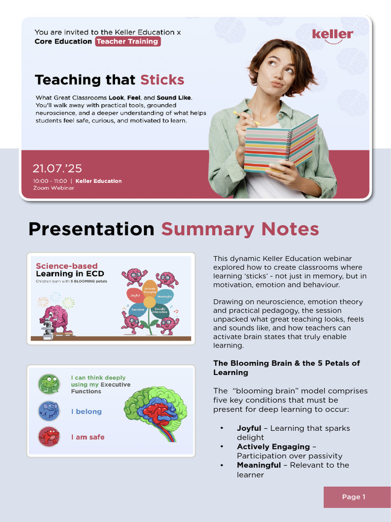 Creating Classrooms for Lasting Learning | PDF | Learning | Emotions