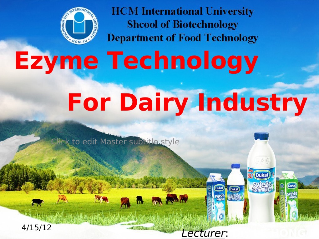 Enzyme Technology in Dairy PDF Protease Cheese