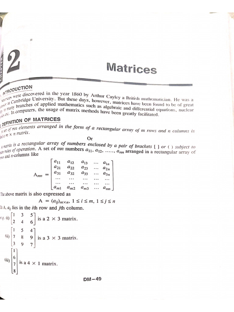 Matrices | PDF