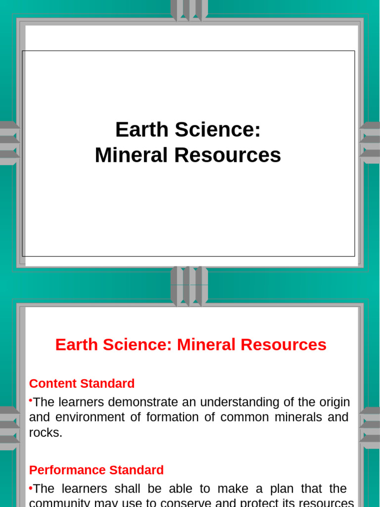 Understanding Mineral Resources and Mining | PDF | Mining | Ore
