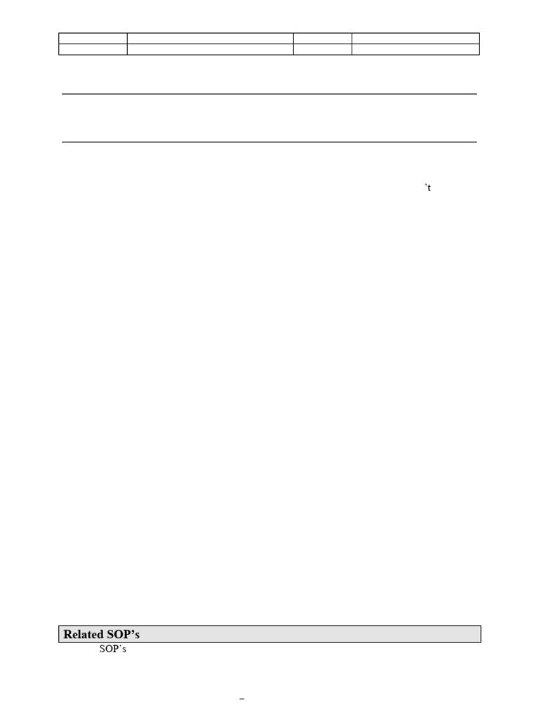 Lifting SOP 10-13 Guidelines | PDF