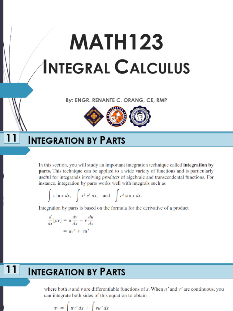 Math123 Integral Calculus Midterm Day 1 2024 2025 | PDF