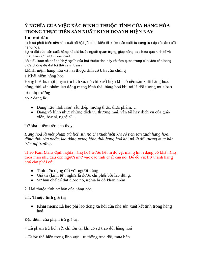 Đề tài KTCT | PDF