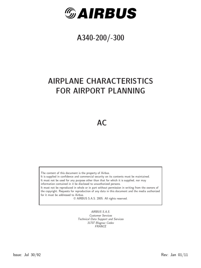 Airbus AC A340-200 300 Jan11 | PDF | Runway | Aviation