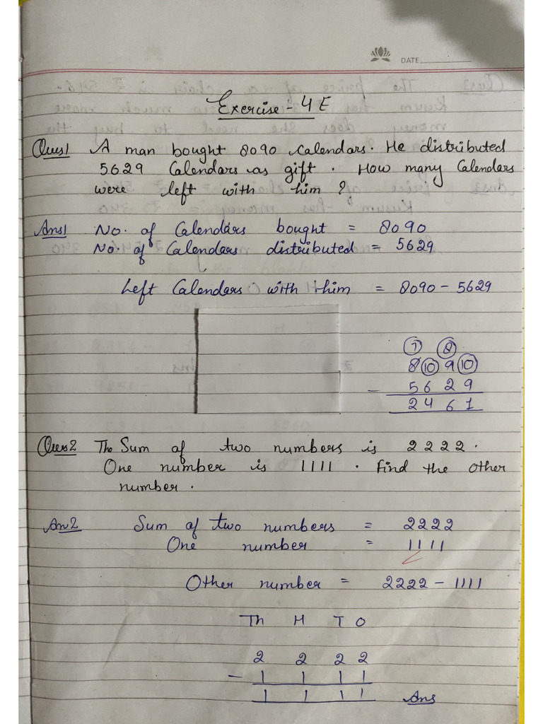 Work of Class 3rd | PDF