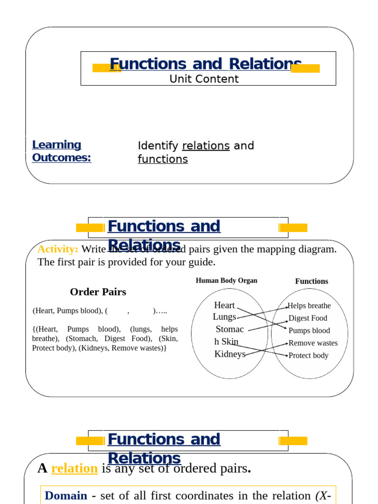 Understanding Functions and Relations | PDF | Function (Mathematics ...