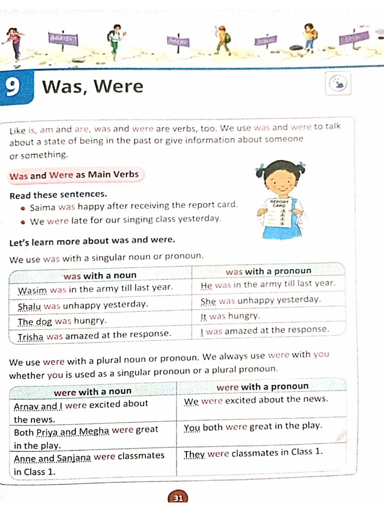 Was Were Worksheet | PDF