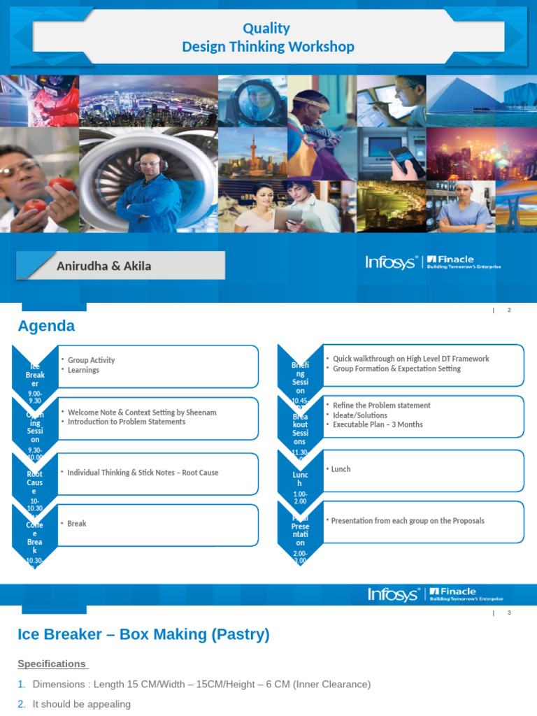 Design Thinking Workshop Agenda | PDF