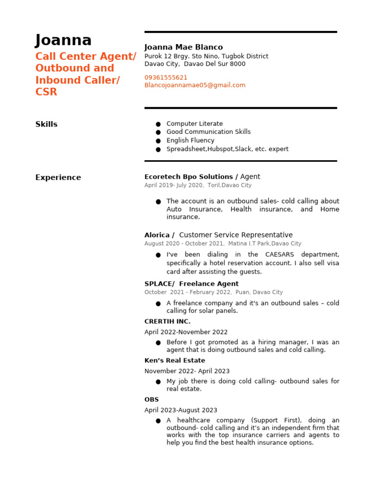 CV - Resume - Joanna Mae Buit Blanco | PDF