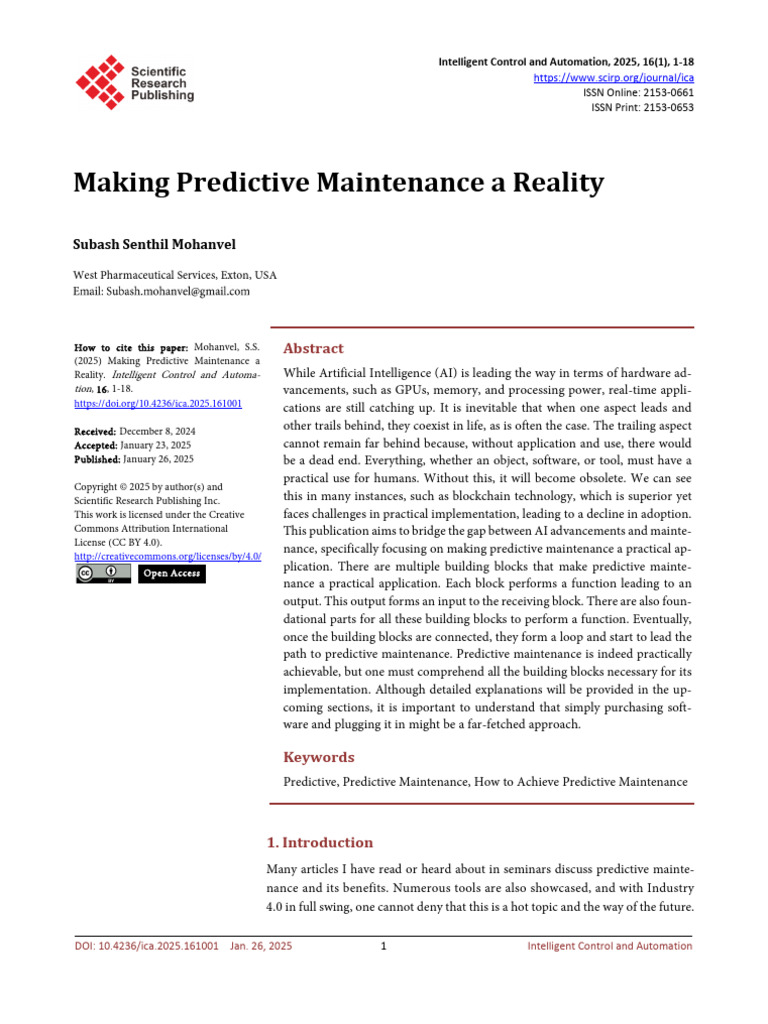 Practical Guide to Predictive Maintenance | PDF | Artificial ...