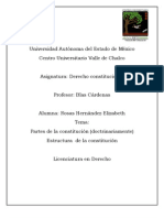 Partes de La Constitución de Forma Orgánica y Dogmatica