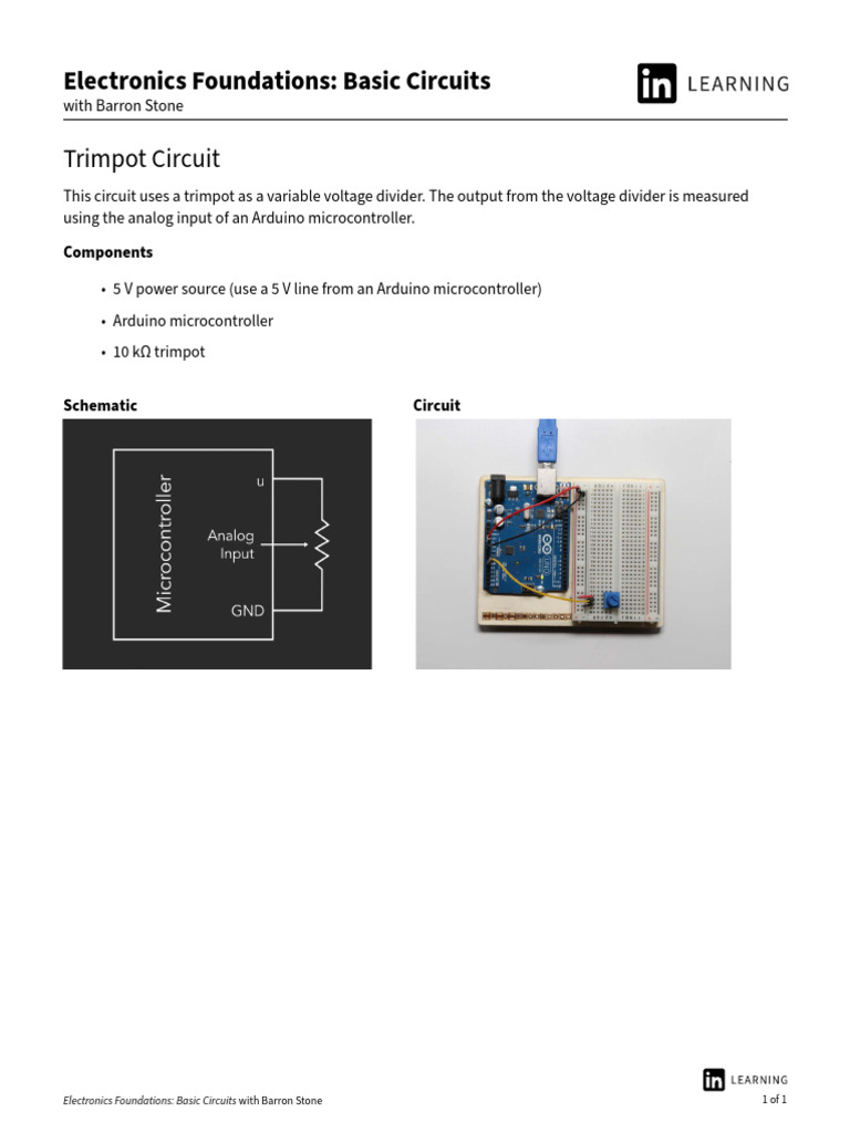 03 05 Trimpot Circuit | PDF