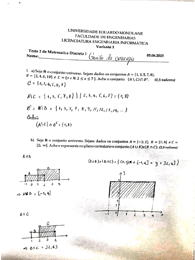 Guião Teste 2 V1 (2025-06-05) PL | PDF