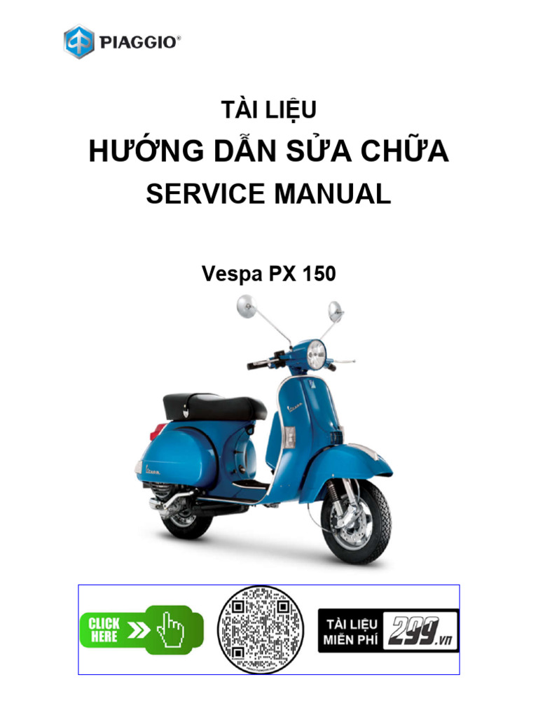 Piaggio Vespa PX 150 - Service Manual-299 | PDF