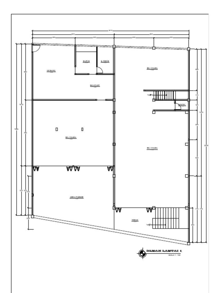 Rencana Rehab Ruko Lantai 1 | PDF
