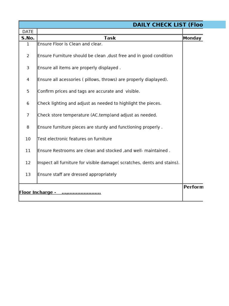 Checklist | PDF