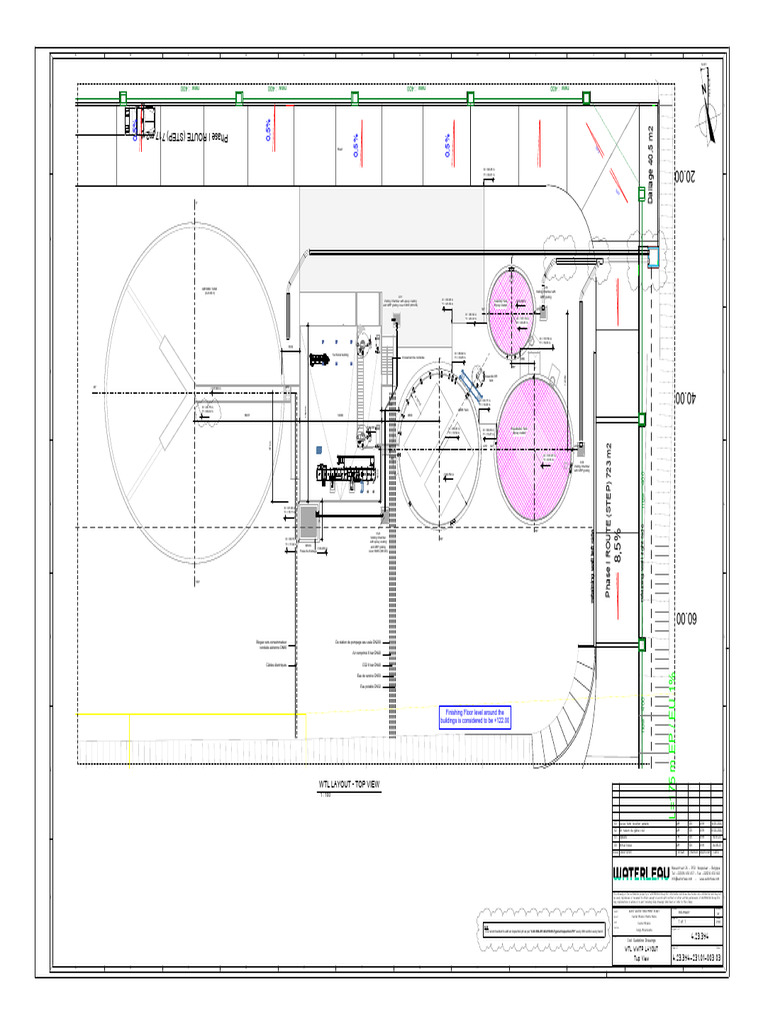 Wastewater Treatment Plant Layout | PDF