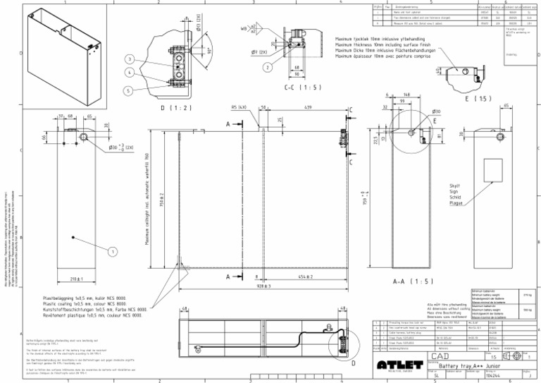 Battery Drawing AJN | PDF