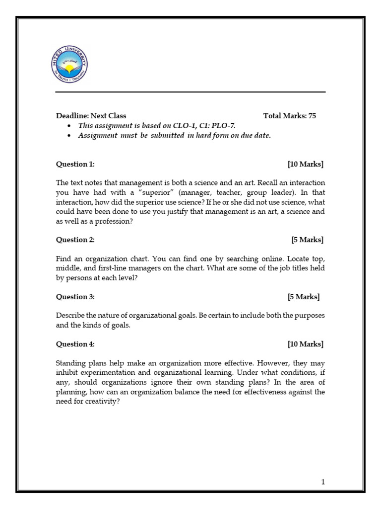 Assignment # 01 | PDF | Business | Social Psychology