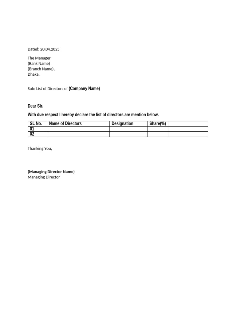 List of Director | PDF