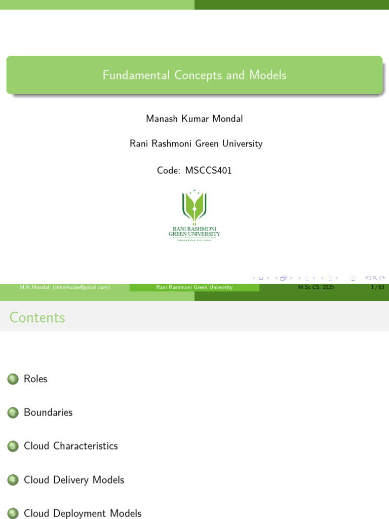 Cloud Fundamentals and Models Overview | PDF | Cloud Computing ...