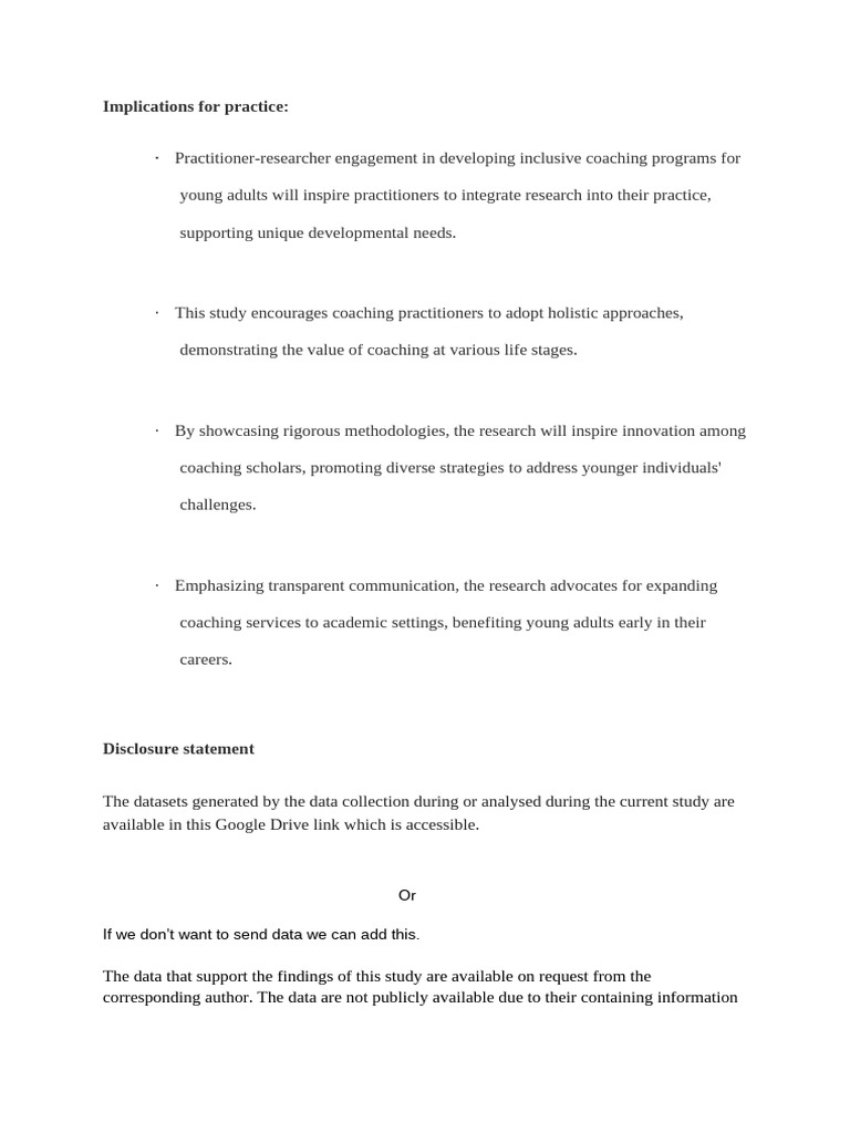 Implications For Practice | PDF