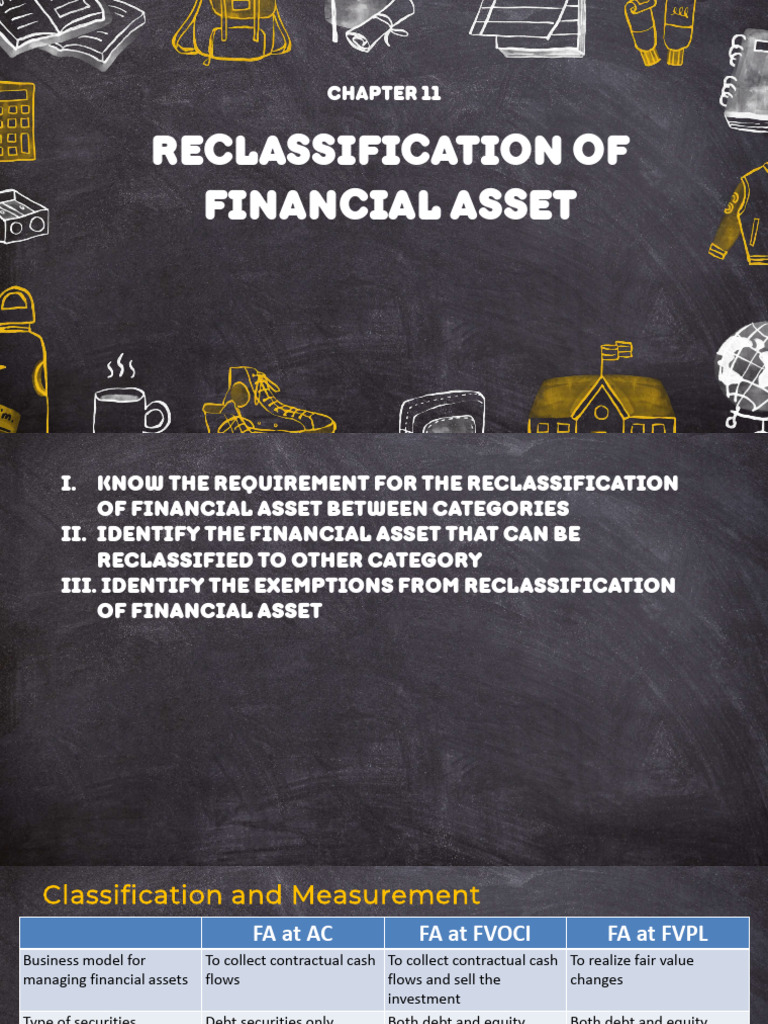 Financial Asset Reclassification Guide | PDF | Securities (Finance) | Debt