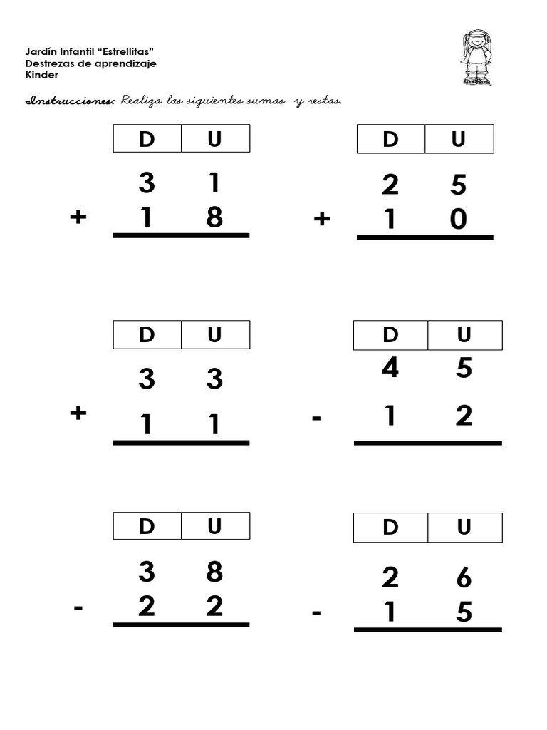 Sumas y Restas para Primer Grado | PDF