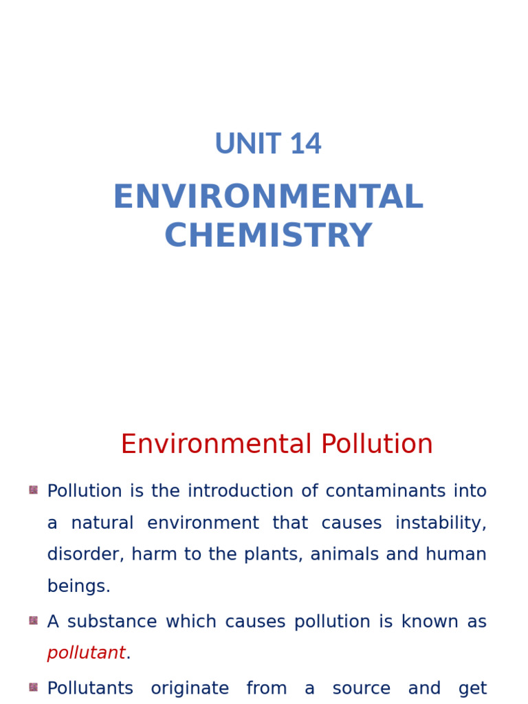Environmental Pollution Overview | PDF | Ozone Depletion | Ozone