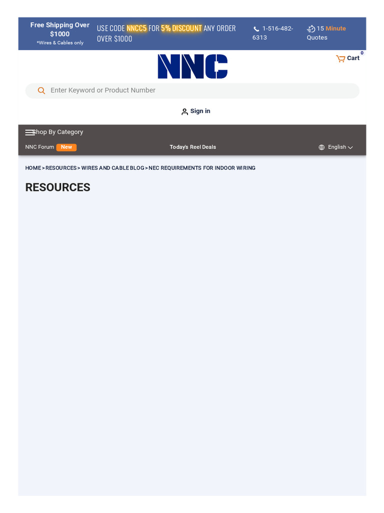 NEC Indoor Wiring Requirements Guide | PDF | Electrical Wiring ...