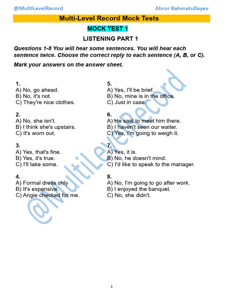 Multi-Level Mock Tests for Exam Prep | PDF | Crispr | Genetics