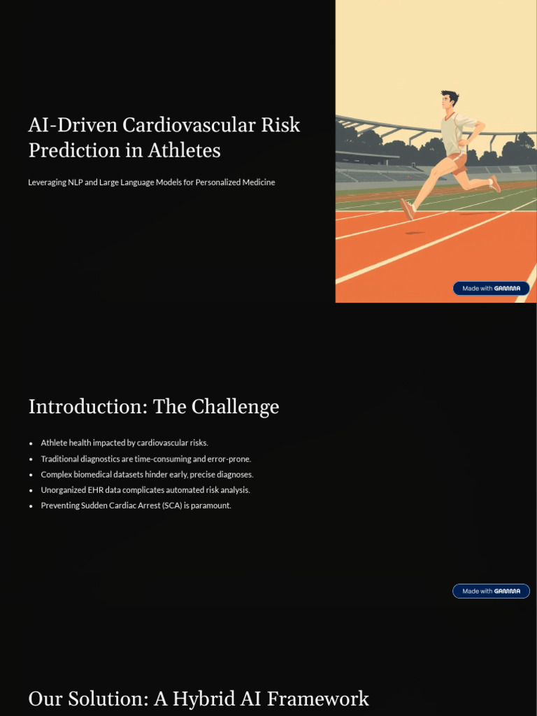 AI Cardiovascular Risk Prediction for Athletes | PDF | Artificial ...