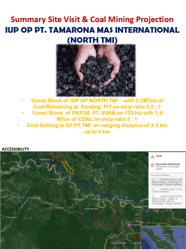 Sum Site Visit and Coal Mining Projection of TMI | PDF | Chemical ...