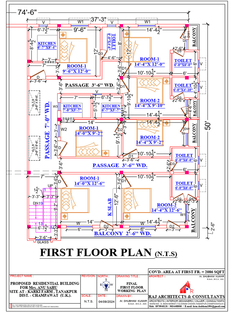 First Floor Plan for Residential Building | PDF