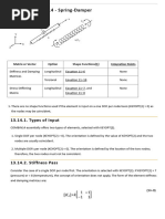 COMBIN14 Spring-Damper Element Guide | PDF | Force | Damping